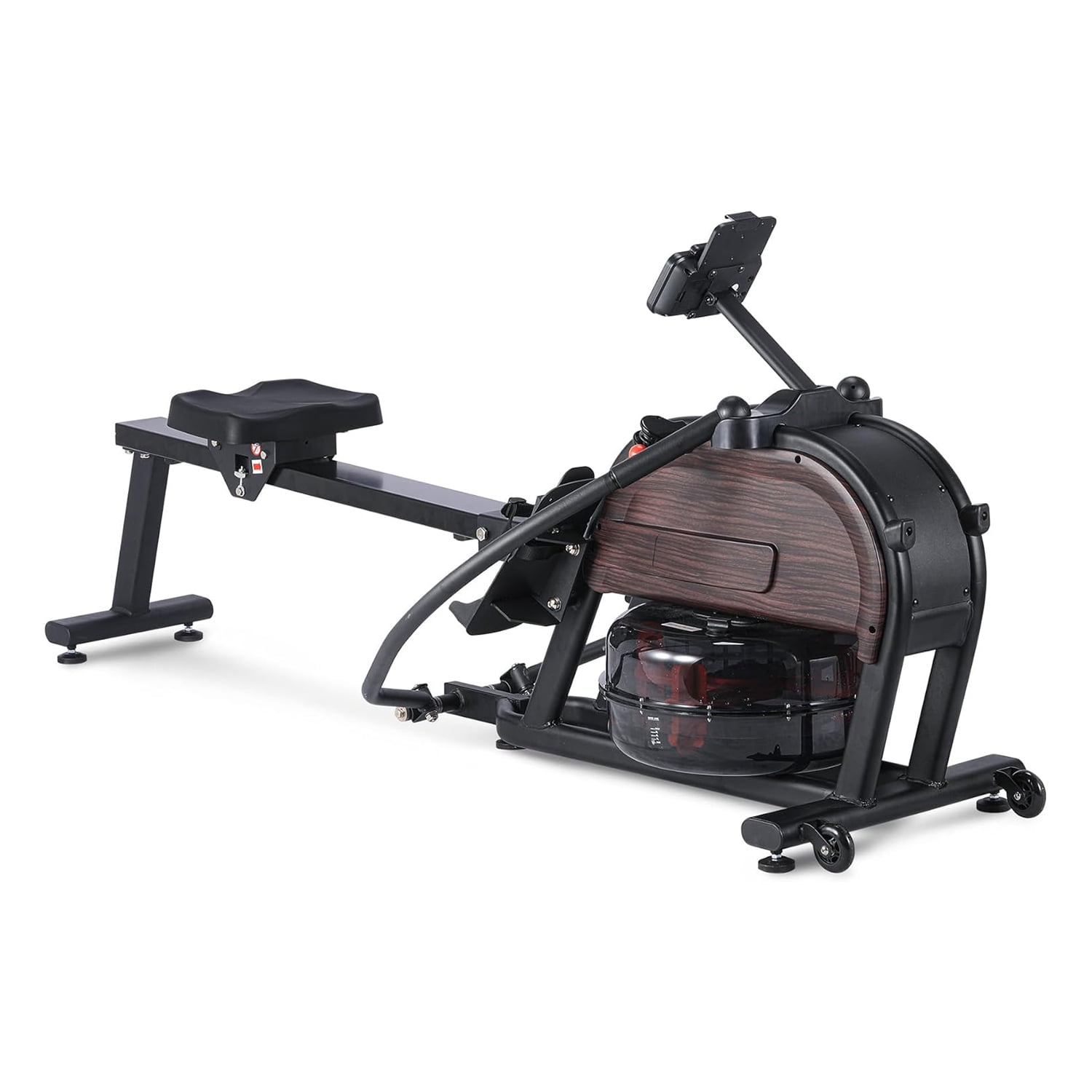 M optimized Dual Magnetic & Water Resistance Rowing Machine with Extended Slide, Full-Body Workout, Low-Impact, Ergonomic Full Motion or Premium Water Motion, Max 350lb Weight Capacity