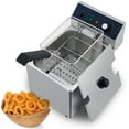 thumbnail image 1 of M optimized Electric Deep Fryer Stainless Steel with Basket, 8L/8.45QT Countertop Fryers, 1600W Single Tank Electric Fryer for Kitchen, Restaurant and Commercial Use, Temperature Adjustable 140-392℉, 1 of 7