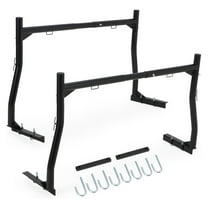 M optimized Extendable Steel Truck Ladder Rack, 800 Lbs Capacity, 51-71 Inch, Non-Drilling Heavy Duty Pick-Up Truck Bed Rack for Kayak, Surfboard, Lumber, Ladder