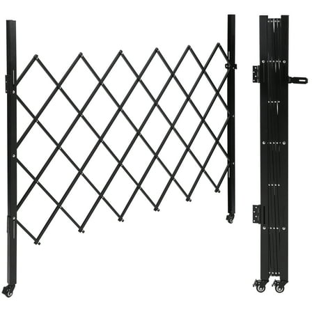 M optimized Folding Security Gate, Folding Door Gate, Steel Accordion Security Gate, Flexible Expanding Security Gate, 360° Rolling Barricades Gate, Scissor Gate or Door with Keys