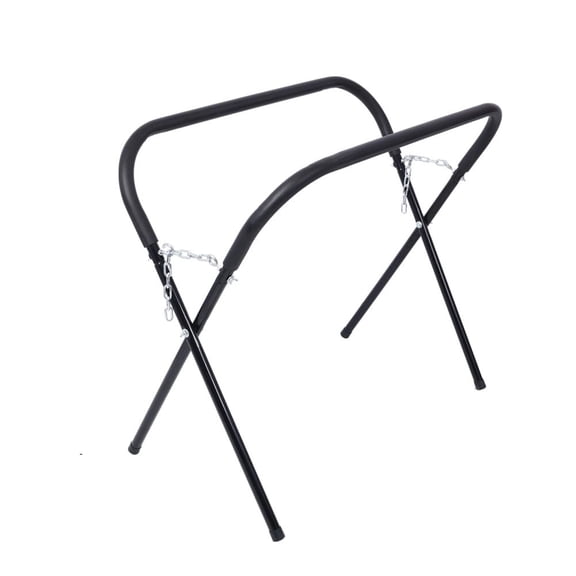 M optimized Heavy Duty Adjustable Work Stand, 750LB Capacity Portable Folding Workbench with Padded Top for Auto Bumper, Hood, Door, Fender Repair in Garage & Shop