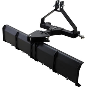 M optimized Heavy Duty Steel 3 Point Rear Grading Blade, 52"W Scraper for Grading Driveways, Arenas, Top Soil, Gravel, Fits for CAT 0 & CAT 1 Tractor