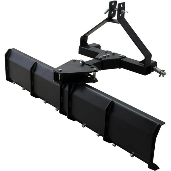 M optimized Heavy Duty Steel 3 Point Rear Grading Blade, 52"W Scraper for Grading Driveways, Arenas, Top Soil, Gravel, Fits for CAT 0 & CAT 1 Tractor