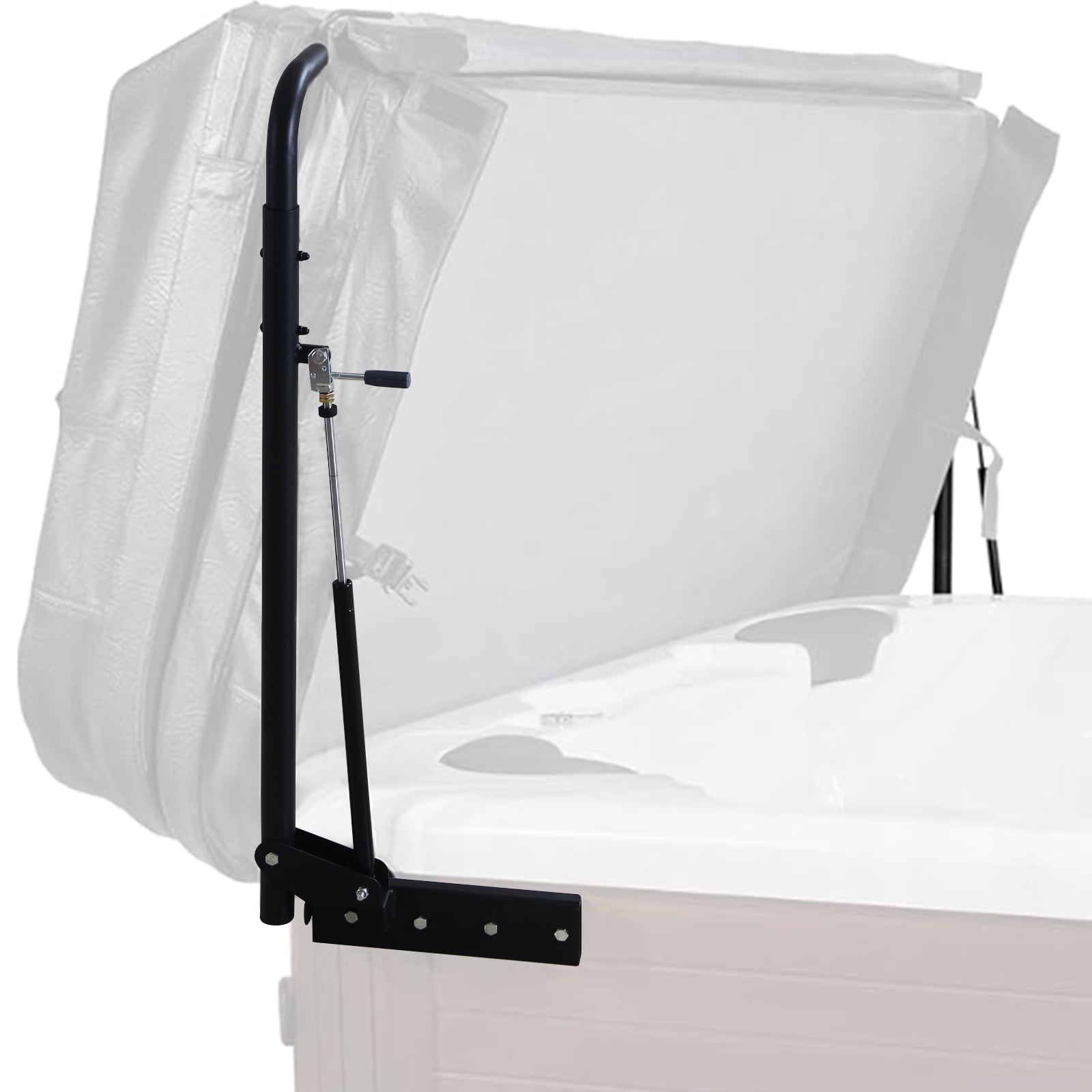 M optimized Hydraulic Swimming Pool Spa Cover Lift, Hot Tub Cover Lift, Adjustable Width 69 in-96.5 in, Mounted on Both Top Sides, for Various Sizes of Rectangular Bathtubs, Hot Tubs & Spas