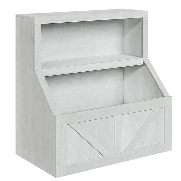 M optimized Kids Bookshelf Wooden Toy Storage Organizer with Cubby, Toddler Bookcases for Playroom, Children's Room, Bedroom, Nursery School