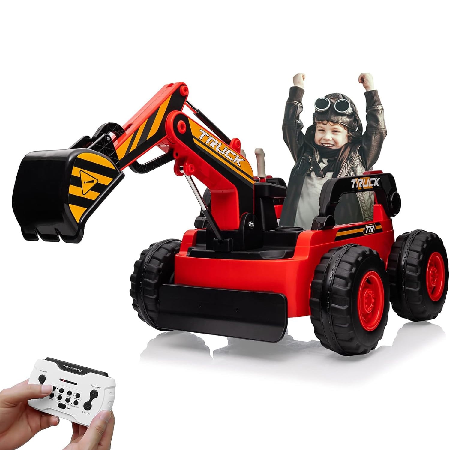 M optimized Kids Ride On Excavator Digger Truck with Remote Control