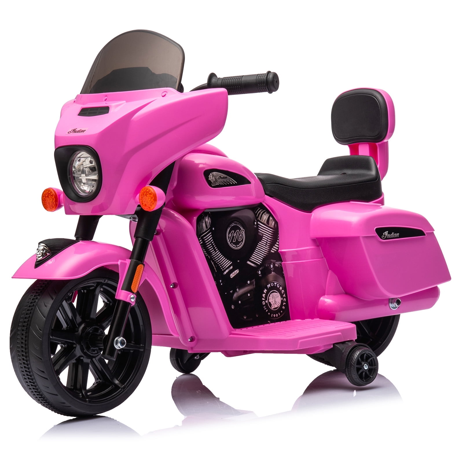 M optimized Kids Ride on Motorcycle, 6V Electric Baterry Power Dirt Bike Motorcycle with USB, AUX, Music, Headlight for 3-8 Years Old