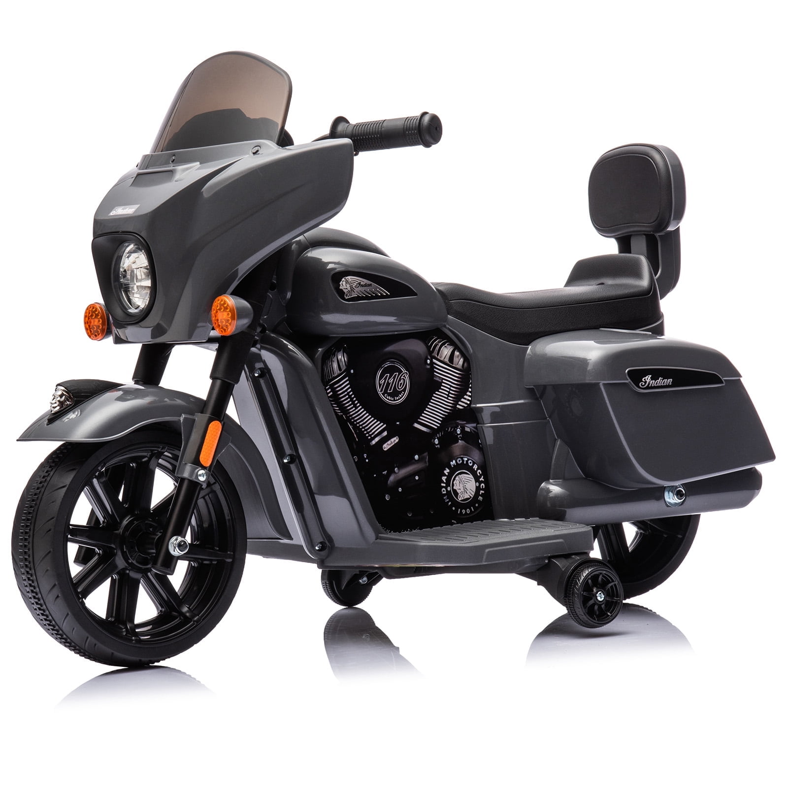 M optimized Kids Ride on Motorcycle, 6V Electric Baterry Power Dirt Bike Motorcycle with USB, AUX, Music, Headlight for 3-8 Years Old