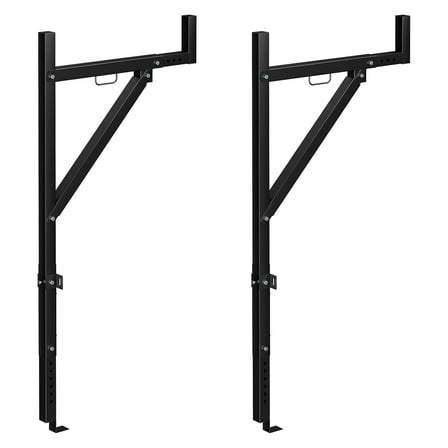 M optimized Ladder Rack for Truck Trailer 250 Lbs Load Capacity, Adjustable 44.5"-49.5" Height & 19"-34" Width