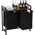 thumbnail image 1 of M optimized Laundry Hamper, Laundry Basket Organizer Laundry Sorter with 2/3/4 Pull-Out and Removable Bags, Wheels and Top Shelf, Dirty Clothes Hamper for Laundry Room Bathroom Bedroom and Dorm, 1 of 7