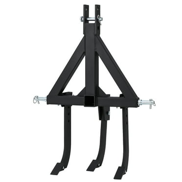 M optimized Middle Buster for CAT 0 & 1, 3-Point Quick Hitch Tractors with 3 Adjustable & Replaceable Rippers Shanks, Upgraded Heavy-Duty Steel Furrowing Plow