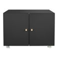 thumbnail image 1 of M optimized Mobile Copier Cabinet, 2-door Steel Rolling Printer Stand with Storage Metal File Cabinet with 360 Degree Rotation Wheels for Office, 1 of 9