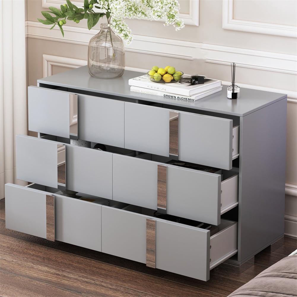 M optimized Modern Dresser with 6 Drawers, Wide Chest Of Drawers with ...