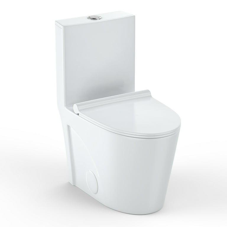 Dual Flush 1-piece 1.28/1.6 GPF Elongated One Piece Toilet with Soft Closing Seat Dual Flush 1-piece 1.28/1.6 GPF Elongated One Piece Toilet with Soft Closing Seat