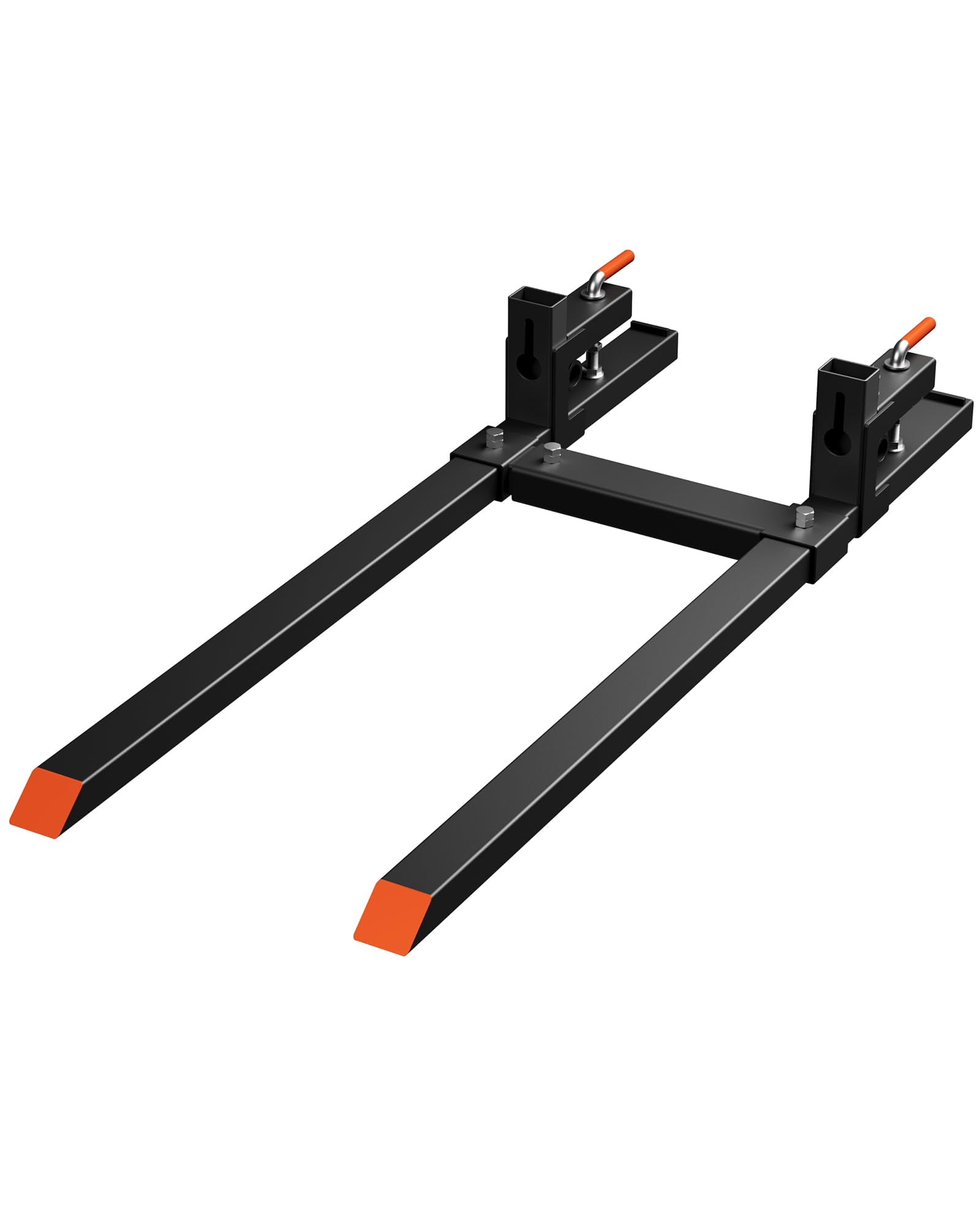 VEVOR 60" Clamp-On Pallet Forks - 4000 Lbs Capacity, Adjustable Stabilizer Bar For Tractor Bucket Loaders & Skid Steers