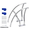 thumbnail image 1 of M optimized Pool Rail 30" x 30" 304 Stainless Steel 350LBS Load Capacity Silver Rustproof Pool Handrail for Swimming Pool with Blue Grip Cover & Accessories, 1 of 7