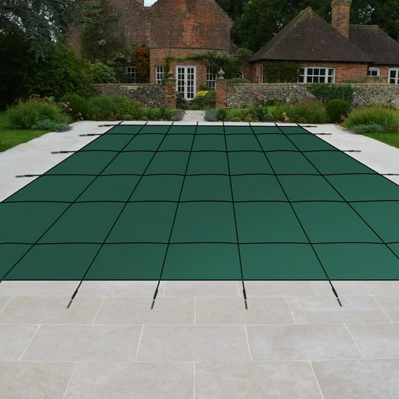 M optimized Pool Safety Cover Fits 20x40ft Rectangle Pool Safety Net and Installation Tools, Ultra-Dense Safety Pool Cover w/Anchors, Size 22 x 42 ft