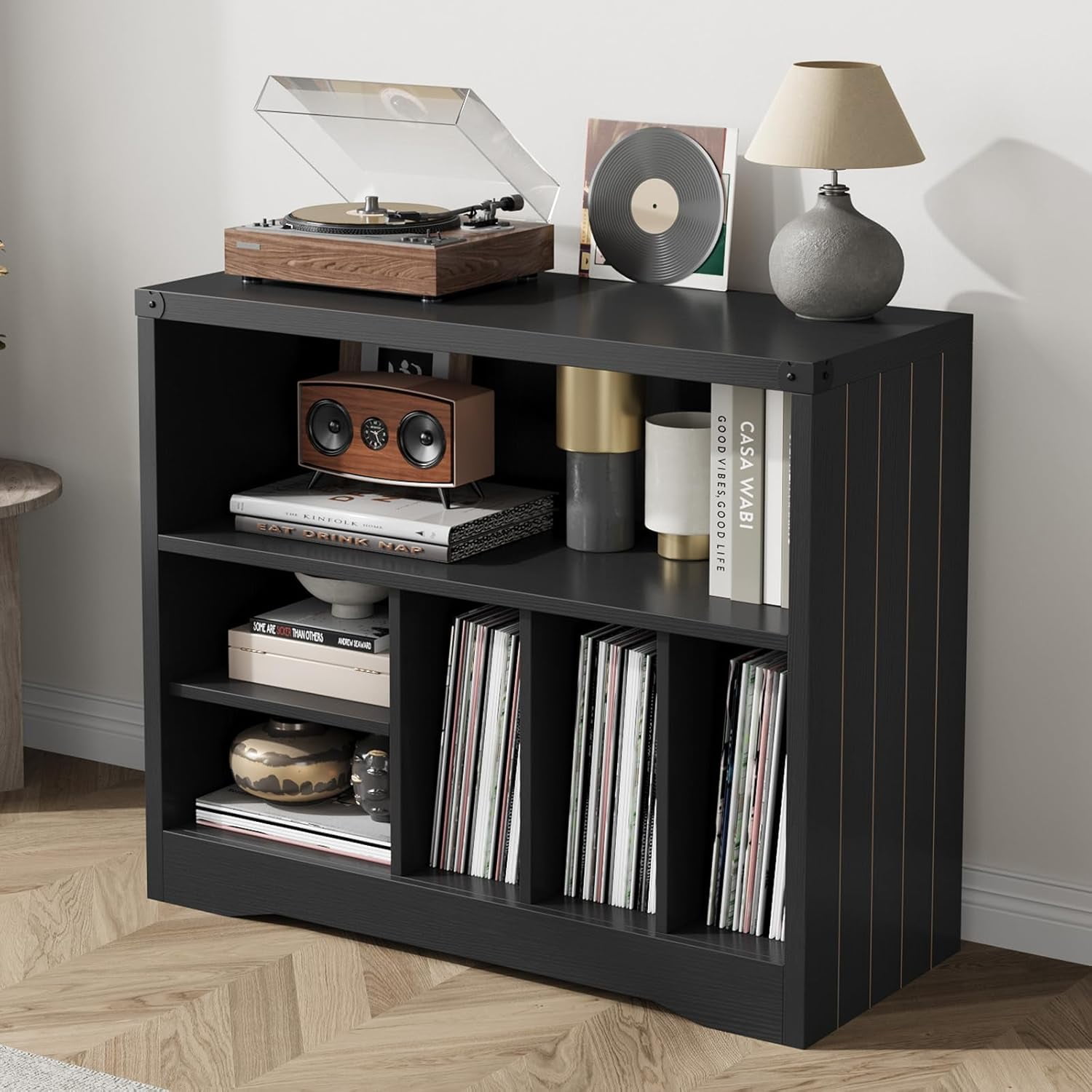 M optimized Record Player Stand Cabinet with Storage, Turntable Stand ...