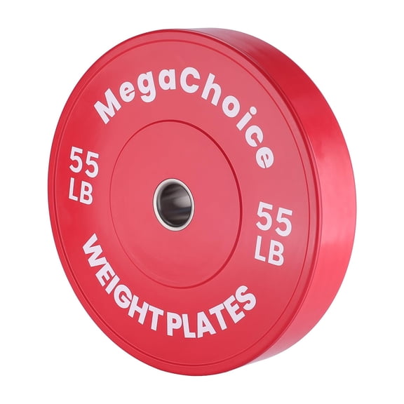 M optimized Rubber Bumper Weight Set - 2" Barbell Plates for Home Gym Strength Training