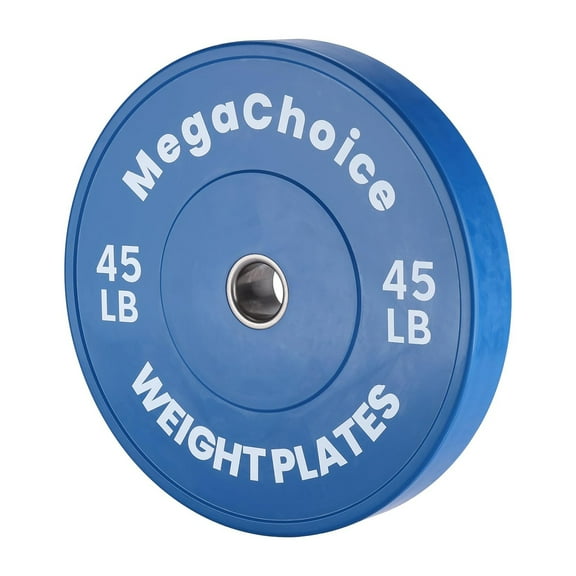 M optimized Rubber Bumper Weight Set - 2" Barbell Plates for Home Gym Strength Training