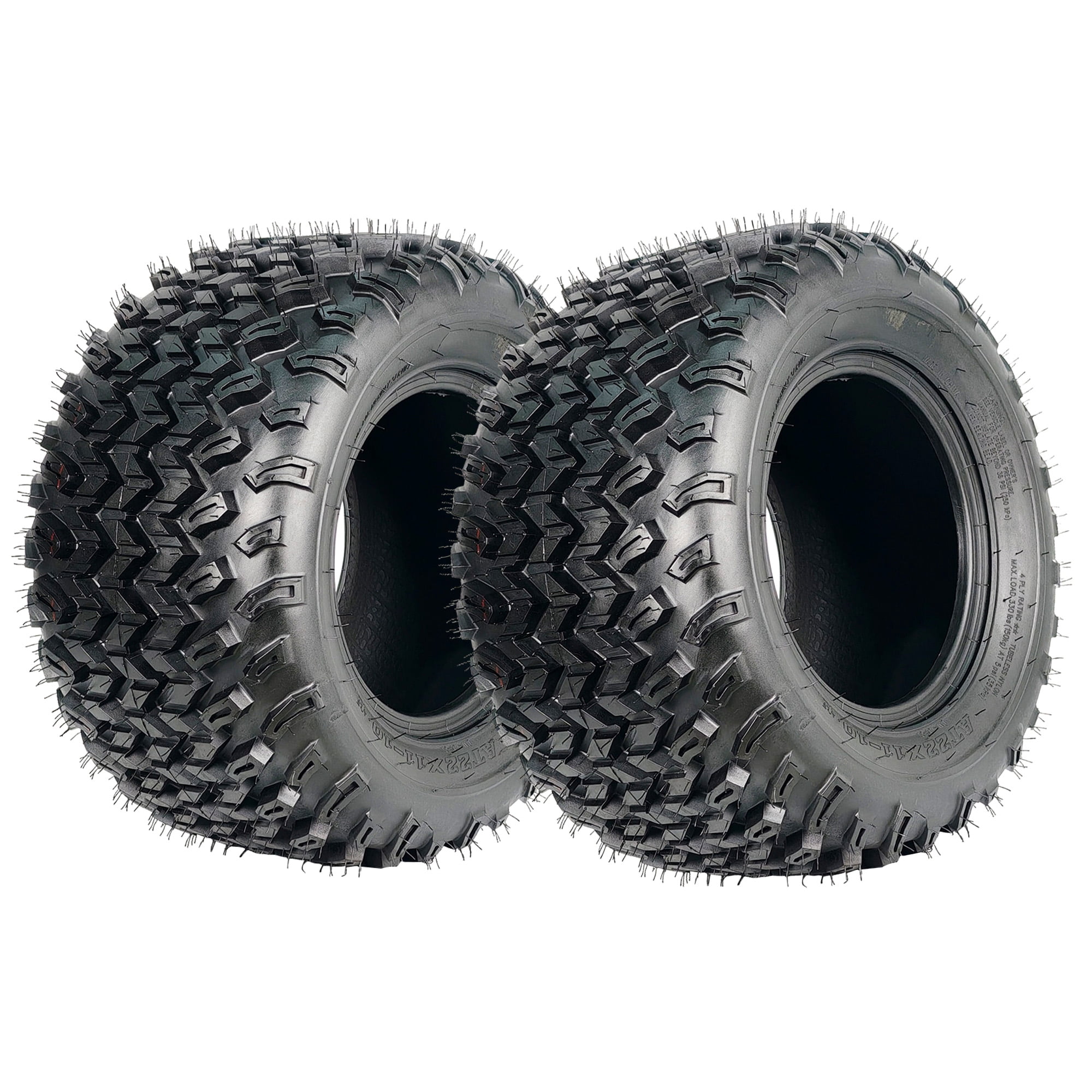 M optimized Set of 2 Heavy-Duty 22x11-10 Rear ATV Tires 22x11x10 4-Ply ...