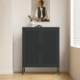 thumbnail image 1 of M optimized Steel Storage Cabinet with Hollow Door, Adjustable Shelves, Garage Cabinet File Cabinet for Home Office Garage, 31.5" x 15.75" x 39.96", 1 of 8
