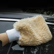 M optimized Synthetic Lambs Wool Car Wash Mitt Thick Plush Reversible Anti-slip Car Wash Gloves