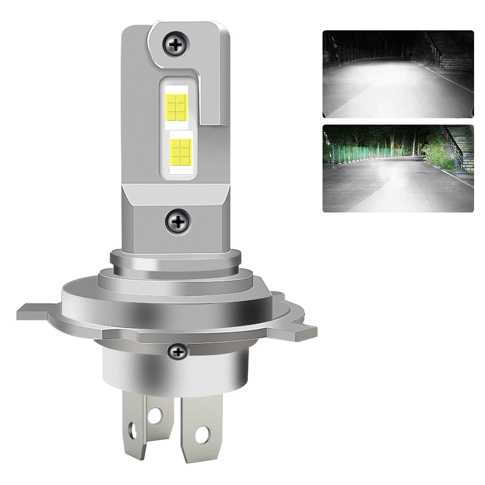 M optimized T13 H4 LED Headlight Bulb, 1:1 Size, 12V 3000LM 300% Super ...