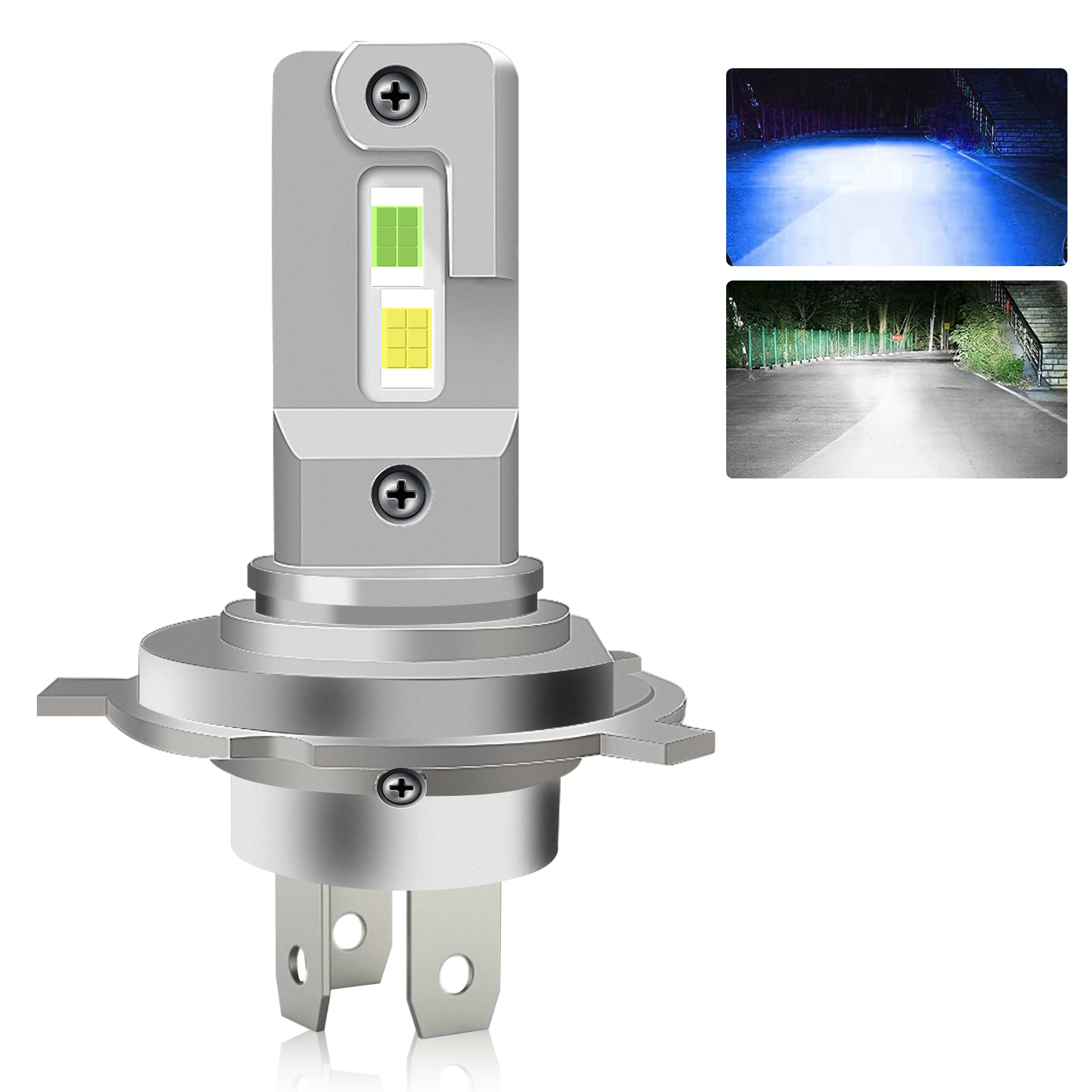 M optimized T13 H4 LED Headlight Bulb, 1:1 Size, 12V 3000LM 300% Super ...