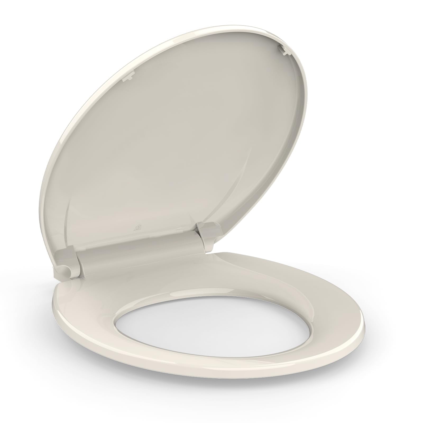 M optimized Toilet Seat, Plastic Toilet Seat With Soft Close, Never Loosen, Easy Clean, 17inch / 19inch Round Toilet Seat, Elongated Toilet Seat