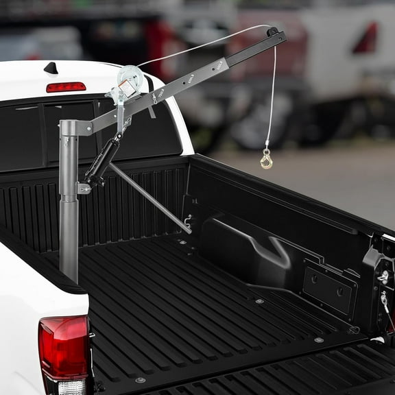 M optimized Truck Crane Hoist for Pickup with a Load Capacity of 1000lbs, Truck Jib Crane Hoist, 500 lbs/600 lbs/700 lbs/1000 lbs Pickup Crane for Lifting Goods