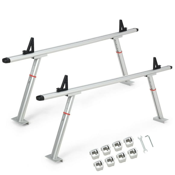 M optimized Truck Ladder Rack Universal Extendable Pick-Up Bed Cargo Rack 800 lbs Capacity, 17"-29" Adjustable Height