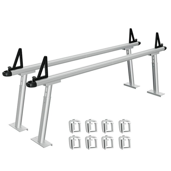 M optimized Truck Ladder Rack Universal Extendable Pick-Up Bed Cargo Rack 800 lbs Capacity, Adjustable 17"-29" Height & 35.4"-71" Width