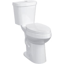 M optimized Two Piece Toilets Elongated 21" Raised Toilet Top Push Dual Flush and ADA Comfort Height Toilet 15.8"x28.7"x36.5" White