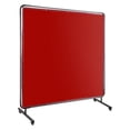 thumbnail image 1 of M optimized Vinyl Welding Screen with Frame, Flame-Resistant PVC Welding Curtain with Lockable Swivel Wheels, Transparent Welding Screen Panel for Welding Safety, 1 of 8