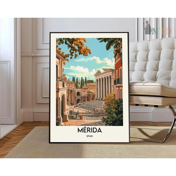 Mérida Poster, Méridamérida Print, Mérida Photo, Mérida Poster Print, Mérida Travel Poster, Merida City Spain, Spain Poster Wall Art, Modern Wall Decor, 8x12 UNFRAMED