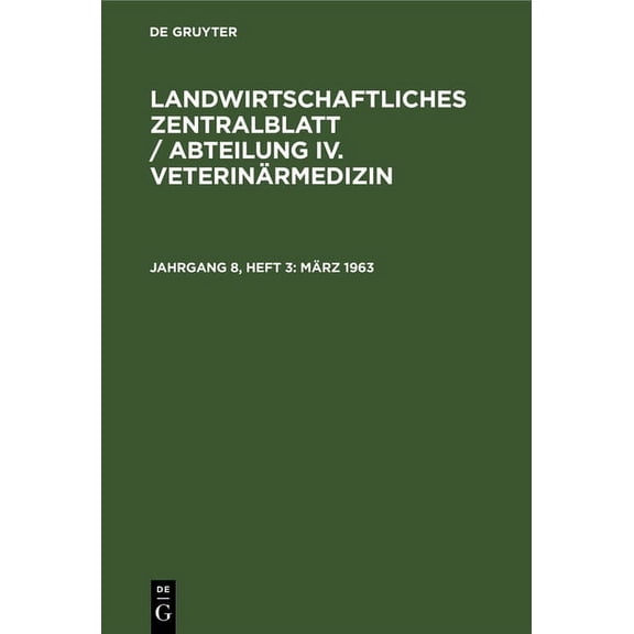 Mrz 1963 (Hardcover)