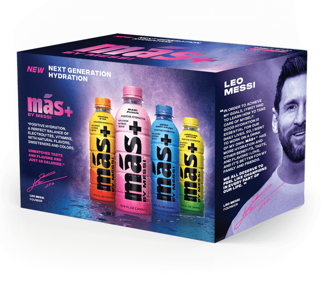 Mas+ by Messi Limited Time Commemorative Variety Pack, 8 Count