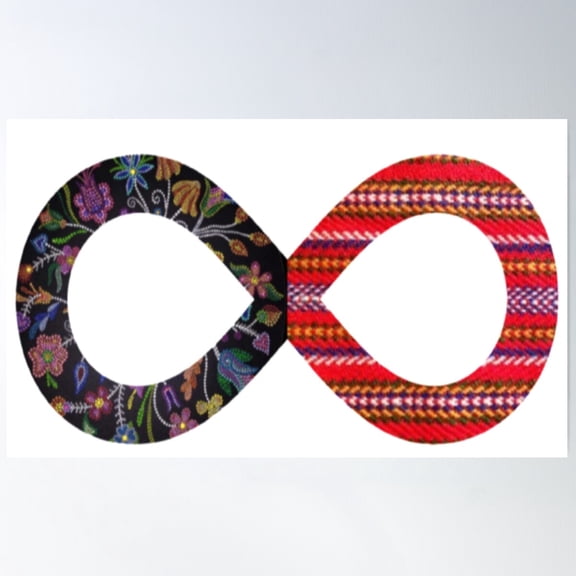 Métis Infinity Poster Wall Art, Modern Wall Decor For Living Room Bedroom, 16x24 UNFRAMED