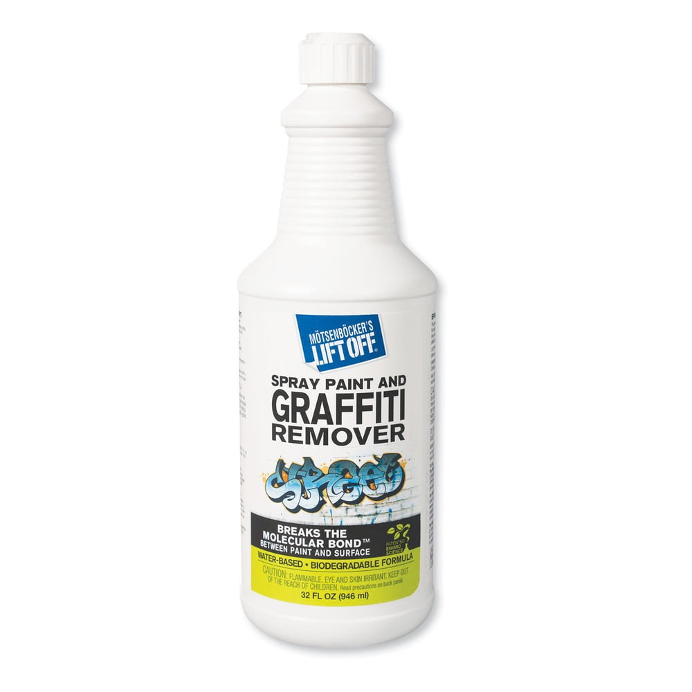 Mtsenbcker's Lift Off Spray Paint/Graffiti Remover - 32 fl oz (1 quart) - 6 / Carton - Environmentally Friendly, Water Based - White Mtsenbcker's Lift Off Spray Paint/Graffiti Remover - 32 fl oz (1 quart) - 6 / Carton - Environmentally Friendly, Water Based - White