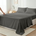 thumbnail image 1 of Máulli Collection 100% Cotton Bed Sheets Full Sheet Set - 400 Thread Count Sheets Full Size 4 PC Set (Dark Grey), Soft, Cooling, Hotel-Quality 16" Deep Pocket Sateen Cotton Bedsheet for Hot Sleepers, 1 of 8