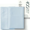 thumbnail image 1 of Máulli Collection 100% Cotton Pillowcases Standard / Queen Size Set of 2 - 400 Thread Count Cotton Pillowcases, Soft Cool Sateen Weave Pillow Cases for Sleeping, Set of 2 Pillow Covers (Light Blue), 1 of 7