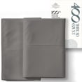thumbnail image 1 of Máulli Collection 100% Cotton Pillow Cases Sets of 2 Queen - 400 Thread Count Cotton Standard Pillowcases, Soft Cooling Sateen Pillowcases (Dark Grey), 1 of 7