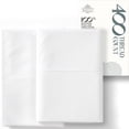 thumbnail image 1 of Máulli Collection 100% Cotton Pillow Cases Sets of 2 Queen - 400 Thread Count Cotton Standard Pillowcases, Soft Cooling Sateen Pillowcases (White), 1 of 7