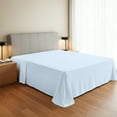 thumbnail image 1 of Máulli Collection 100% Organic Cotton King Flat Sheet, 144 Thread Count Percale, Soft Cooling, Breathable Bed Sheet, Hotel Quality Hypoallergenic Bedding, Easy Care, Lightweight & Durable, Light Blue, 1 of 6