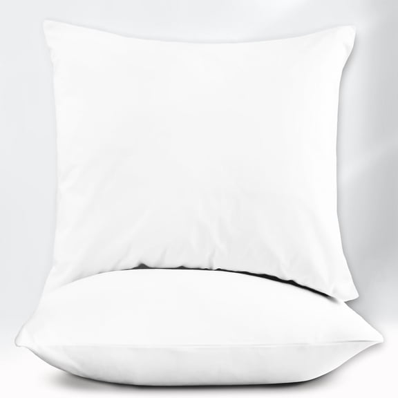 Máulli Collection 16 x 16 Throw Pillow Inserts - Set of 2 Lightweight Down Alternative Square Pillows, White Throw Pillows for Bed, Decorative Pillows for Couch Bed, Firm Pillows for Living Room