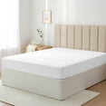 thumbnail image 1 of Máulli Collection Queen Fitted Sheets 400 Thread Count - 100% Cotton Queen Fitted Sheet Only (1 PC, White), Soft, Cooling Sateen Hotel Bottom Sheet, 1 of 8