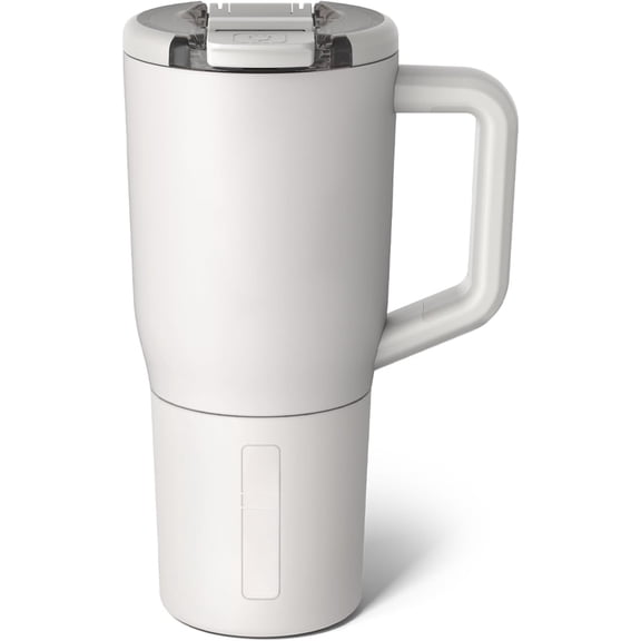 Müv - 35oz 100% Leak Proof Insulated Coffee Mug with Handle & Lid - Stainless Steel Coffee Travel Mug - Double Walled Coffee Cup (Dune)