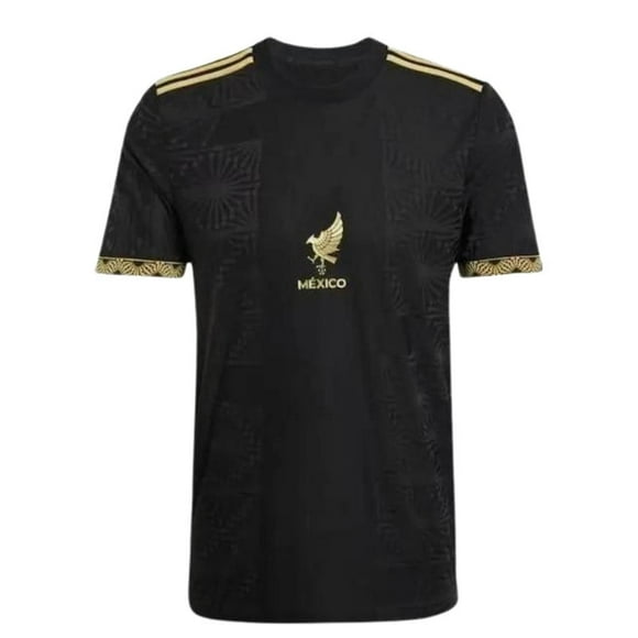 México Black Gold Adult Soccer Jersey 2025 – Copa Oro Fan Shirt - Medium
