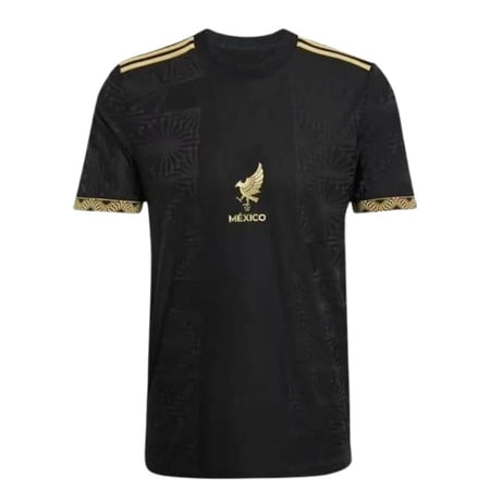 México Black Gold Adult Soccer Jersey 2025 – Copa Oro Fan Shirt - Small